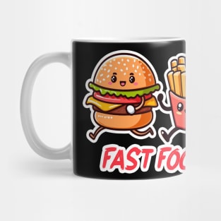 Fast Food Hamburger and French Fries Mug